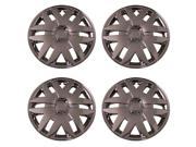 Set of 4 Chrome 16 Inch Aftermarket Replacement Hubcaps with Metal Clip Retention System Aftermarket Part IWC416 16C