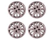 Set of 4 Silver 15 Inch Chevy Cobalt 12 Spoke Replacement Hubcaps w Bolt On Retention System Aftermarket IWC453 15S
