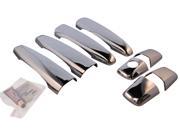 4 Chrome Plated Door Handle Covers for 2008 to 2013 Cadillac CTS 2004 to 2009 Cadillac SRX w Install Kit DH68526B