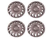 Set of 4 Silver 16 Inch Toyota Camry Replica Hubcap Universal Wheel Skin with Clip Retention Aftermarket IWCB8839 16S
