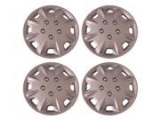 Set of 4 Silver 14 Inch Universal Replacement Hubcaps with Clip Retention Aftermarket IWCB8094 14S