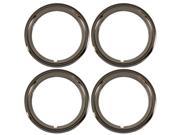 Set of 4 Chrome Plated ABS Plastic 14 Universal 1.75 inch Beauty Trim Rings 14P