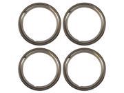 Set of 4 Chrome plated Steel 15 Universal 1.75 inch Beauty Trim Rings 1515C