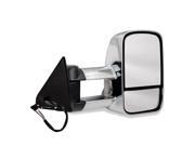 New Chrome 2011 to 2014 Ford Superduty Power Heated Tow Mirror Upgrade Set w Turn Signal