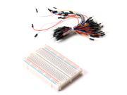 Baaqii Prototype board Electronic deck 65pcs Breadboard tie line Wire cable kit for Arduino DIY