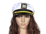 Unisex Peaked Sailors Navy Captain Boating Nautical Hat Navy Captain Mini Costume Hat