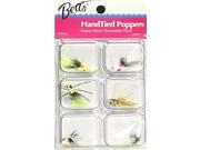 Betts P6 Popper Pack 6 Piece Fishing Packaged Fly Popper