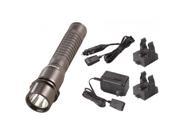 74302 Strion LED Rechargeable Flashlight with 2 Holders Black