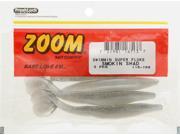 Zoom Soft Plastic Bass Fishing Bait 116 109 Swimmin Super Fluke 9 PK Smokin Shad