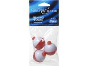 South Bend F5 1 1 4 Red White Fishing Floats 3 PK Quality Easy to Push Button