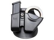 Fobus CU9G Black Finish Paddle Style Handcuff Magazine Combo Holster