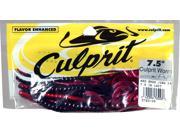 Culprit Soft Plastic Bass Lure C720 09 7.5 Worm Red Shad Green Flake