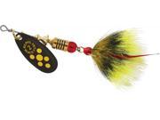 Mepps BF2T Y Black Fury 1 6 OZ Yellow dot Bass Fishing Spinner