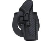 BlackHawk CQC SERPA Holster With Belt and Paddle Attachment Fits SigPro 2022 Right Hand Carbon Fiber Black 410008BK