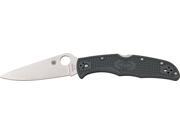 Spyderco SSC10FPGY Knives Folder Knife Endura 4 Gray 5 Closed Lockback 3 3 4 V