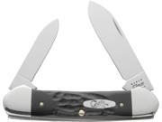 Case CACA18226 Knives Folder Knife Stainless Synthetic Handle Canoe Rough Black