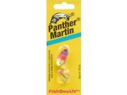 Panther Martin 4 PMUV COP FishSeeUV Spinner 1 8 oz. Ultraviolet Ch Orange Purple