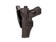 BLACKHAWK 44H100BK L Serpa Duty Holster Left Glock 17 19