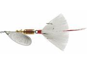 Mepps B3ST S W Aglia 1 4 OZ Silver White Trout Fishing Spinner