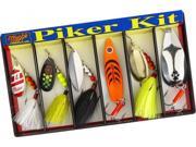 Mepps Fishing K3D Piker Pike Lure 6 Piece Kit Dressed Fishing Spinner