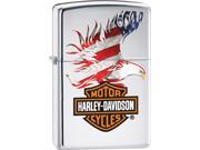 Zippo ZOZO28082 Harley Davidson Lighter Harley Davidson Flag With Eagle High Pol