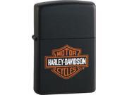 Zippo ZO14252 Harley Davidson Lighter Harley H D Logo Black Matte These Wo