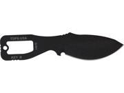 Tops TPKEYB Knives Fixed Knife Black Finish Key Knife Wide Design Drop Point