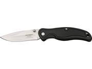 Meyerco MC6124 Knives Folder Knife Stainless Black Finish Kraton Rubber Handle F