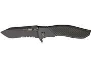 HTM HTM47559 Knives Folder Knife Stainless Aluminum Handle Bullwhip 4 3 4