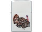 Zippo ZO23482 Hunting Wildlife Lighter Wild Turkey Satin Chrome Worl
