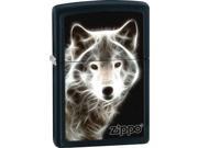 Zippo ZO28303 Hunting Wildlife Lighter White Wolf Black Matte Zo28303 Ligher Typ