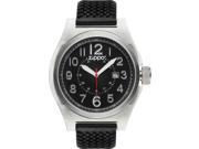 Zippo ZOZO45012 Men s Silicone Sport Watch Stainless Case Black Dial W White Zi