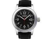 Zippo ZOZO45003 Men s Casual Series Watch Black Dial White Logo Black Leather Wr