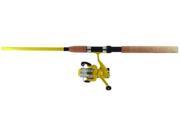 Okuma Tackle FN 90 65YB Fin Chaser Fishing Reel Rod Combo 9 2 Yellow MH 2 Piece