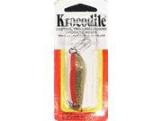 Krocodile Spoons by Luhr Jensen 1 4 oz. 014 ; Hammered Brass Fire 0034