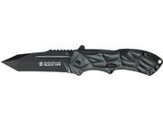 S W SWBLOP3T Black Ops 3rd Gen. Gray Aluminum Black Tanto Blade Plain Knife