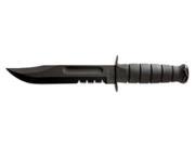 Kbar Black Fighting Knife 2 1214 7 7 In. Bld W Kydex Sheath