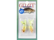 Gitzit Soft Plastic Bait 16317 Micro Little Tough Guy Jig Head Chartruese Orange