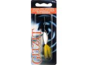 Gitzit Bass Fishing Lure 41859 Small Fry Spinner 1 8 OZ Yellow Dot