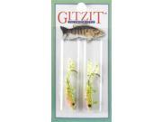 Gitzit Soft Plastic Bait 17184 1 8 OZ Little Tough Guy Jig Head 2 PK Perch