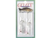 Gitzit Fishing Bait 17181 1 8 OZ Little Tough Guy Jig Head 2 PK Shad White