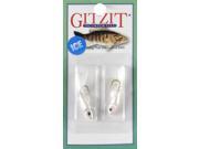 Gitzit Soft Plastic Bait 16311 Micro Little Tough Guy Jig Head 2 PK Shad Trout