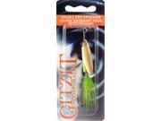 Gitzit Bass Fishing Lure 41422 Small Fry Spinner 1 4 OZ Chartruese Dot