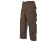 TRU SPEC 1977005 Poly Cotton Ripstop Police BDU Pants Brown Large Regular