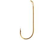 Eagle Claw 121H 8 Snelled Light Wire Aberdeen Gold Size 8 Fish Hooks 6 Pack
