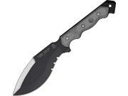 Tops Knives TPCUMATK02 TAK RI 2 Fixed Knife Blk 7 Serr Kukri Blade Gray Micarta