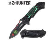 Z Hunter ZB040GN 4.5 Bk Folding Knife Hs Blade Green Claw