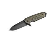 Hogue 34238 EX02 Folder 3.375 Knife Spear Point Blade Flipper G Mascus Green
