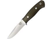 Bark River BA044MGC Snowy Fixed Knife 3.75 Drop Blade Green Micarta Handle