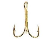 Eagle Claw 376AH 10 Regular Classic Treble Hooks Gold Size 10 5 Pack
